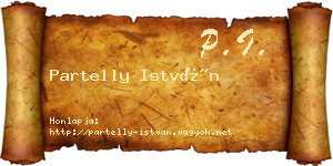 Partelly István névjegykártya